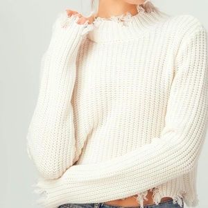 Distressed, Chunky Knit sweater